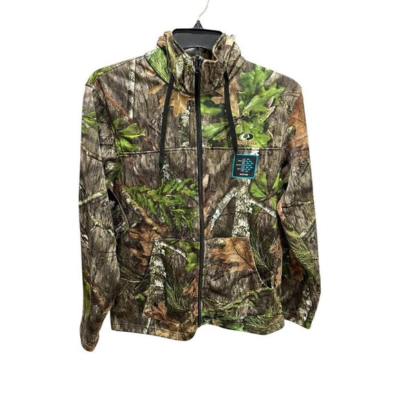 NEW Mossy Oak Obsession Jacket Men's Medium Full Zipper Hooded Hunting Fishing - Picture 1 of 6